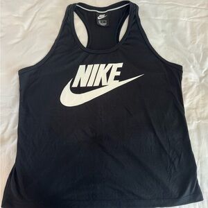 Nike Black and White Logo Tank